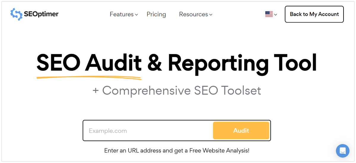 SEOptimer SEO audit en rapportagetool voor agentschappen